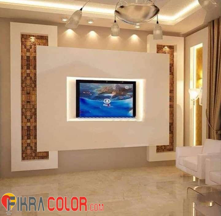 جبس التلفاز fikra color جبس للتلفاز 2021 ديكورات جبس عصري جبص