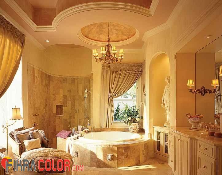 ديكورات جبس للحمامات fikra color جبس بورد للحمامات الصغيرة جبس